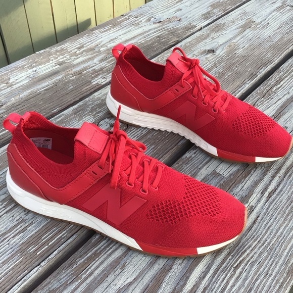 Red  New Balence Men Two Four Se7en Shoes, size 13 - Picture 5 of 6
